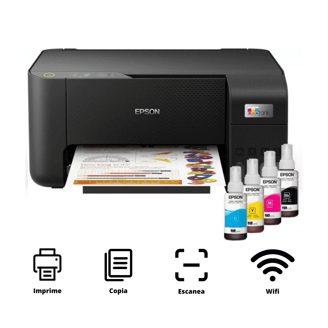 Impresora Epson L3250 Multifuncion *wifi* Con Sistema De Tinta Continua Original